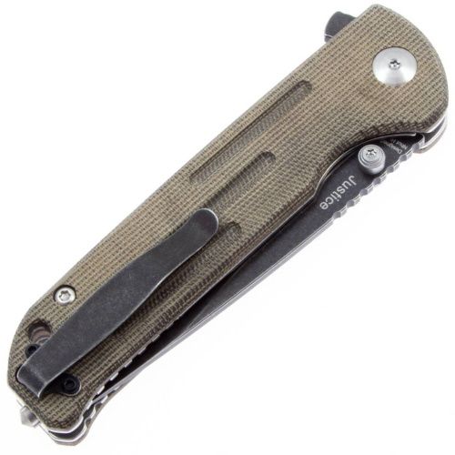 Складной нож Kizer Justice Blackwash Serrated фото 2 Складной нож Kizer Justice Blackwash Serrated фото 2