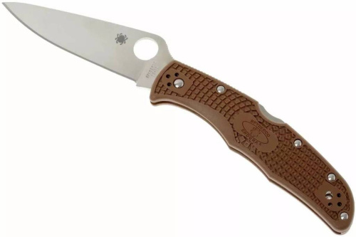 Складной нож Spyderco Endura Flat Ground Brown