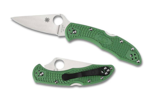 Складной нож Spyderco Delica 4 Flat Ground - 11FPGR фото 4
