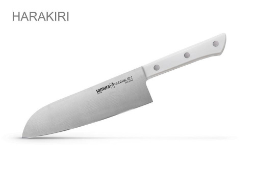 2011 Samura Поварской кухонный нож сантокуHARAKIRI 175 мм
