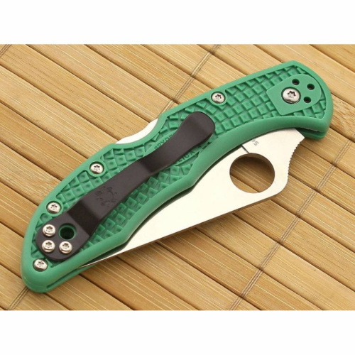 Складной нож Spyderco Delica 4 Flat Ground - 11FPGR фото 9