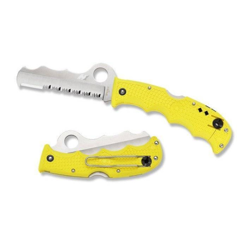 Складной нож Spyderco Rescue Assist™ Salt Yellow - 79PSYL фото 6 Складной нож Spyderco Rescue Assist™ Salt Yellow - 79PSYL фото 6